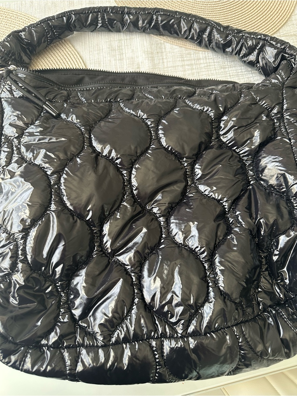 FP Movement by Free People Quilted Black Puffer Shoulder Bag - Picture 9 of 10